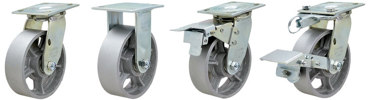 明顺4系列重型全铸铁脚轮