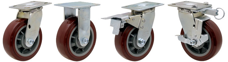 明顺4系列重型高科技聚氨酯脚轮